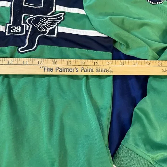 Vintage Ralph Lauren Rugby Jacket XL Green Full Zip Track Great Britain Champion - Picture 4 of 10